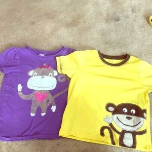 Kids monkey T-shirt’s